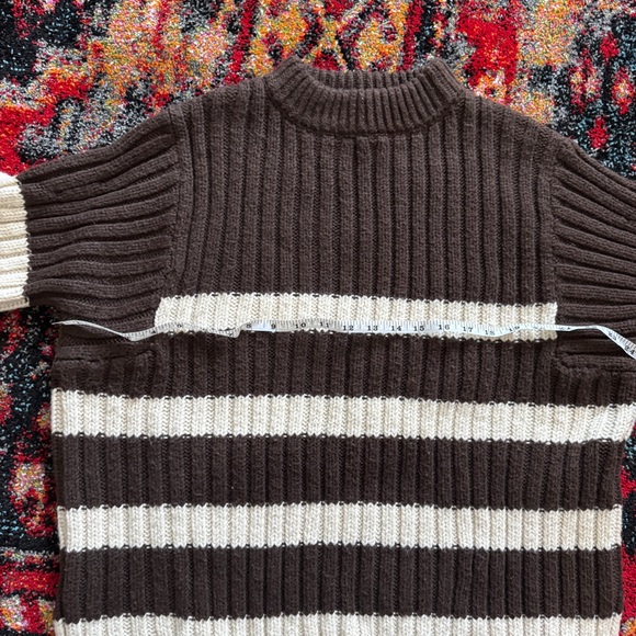Zara Brown & Cream Sweater - Picture 13 of 14